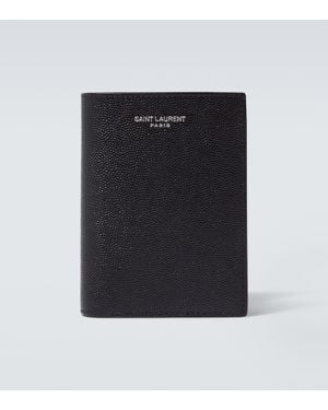 Saint Laurent Portemonnaie Aus Leder - Schwarz