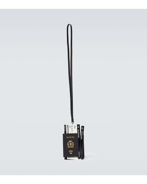Balenciaga Borsa Porta Smartphone E Passaporto Con Pelle - Nero