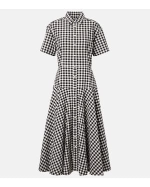 Polo Ralph Lauren Gingham Cotton Shirt Dress - Black