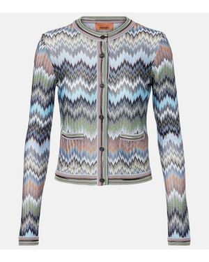 Missoni Zig Zag Cardigan - Blue