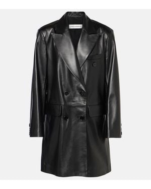 Nour Hammour Bikerjacke Edie Aus Leder - Schwarz