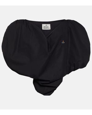 Vivienne Westwood Top Cropped Heart - Nero