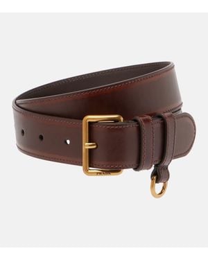 Prada Leather Belt - Brown