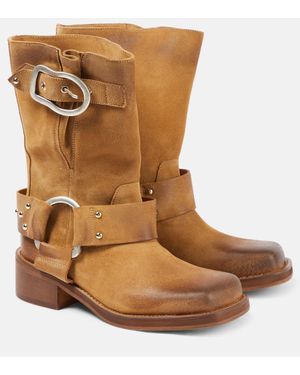 Dorothee Schumacher Stivali biker Statement in pelle - Marrone