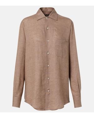 Loro Piana Camicia Andre - Marrone