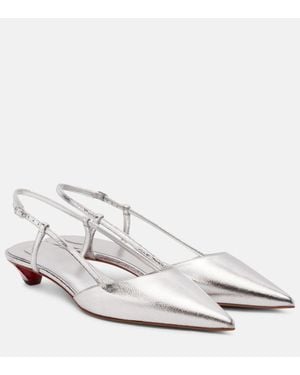 Christian Louboutin Miss Z Slingina 25 Slingback Court Shoes - White