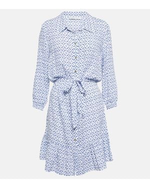 Heidi Klein Abito Chemisier Con Ruches - Blu