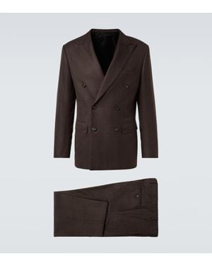 Brioni Anzug Aus Wolle - Schwarz