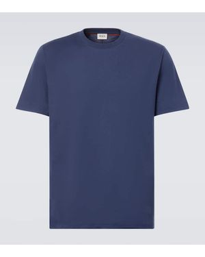 Tod's T-Shirt Aus Baumwoll-Jersey - Blau