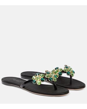 Giambattista Valli Leather Sandals - Green