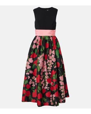 Carolina Herrera Abito Midi - Rosso