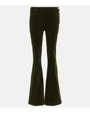 FRAME High-Rise-Hose Le Slim Palazzo Aus Cord - Schwarz