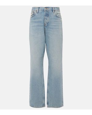 RE/DONE Mid-Rise Straight Jeans Easy - Blau