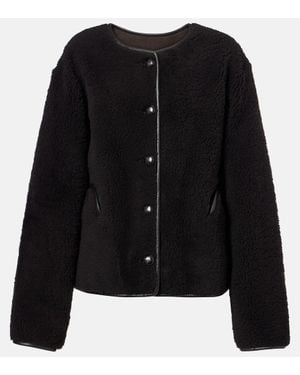 Blazé Milano Wendbare Jacke Gliss Aus Shearling - Schwarz