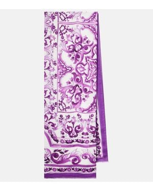 Dolce & Gabbana Foulard Majolica - Violet