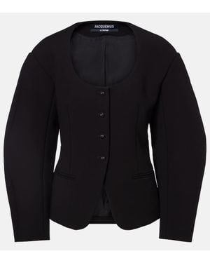 Jacquemus Jacke Oval - Schwarz