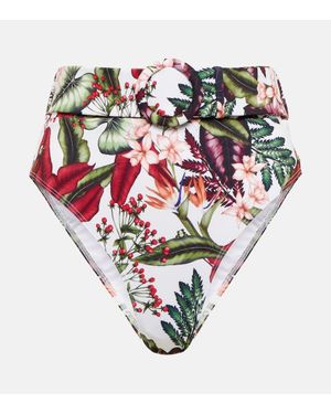 Alexandra Miro Ursula Printed Bikini Bottoms - White