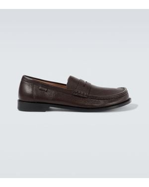 Loewe Loafers Campo Aus Leder - Schwarz