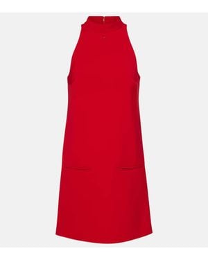 Courreges Heritage Halterneck Crepe Minidress - Red