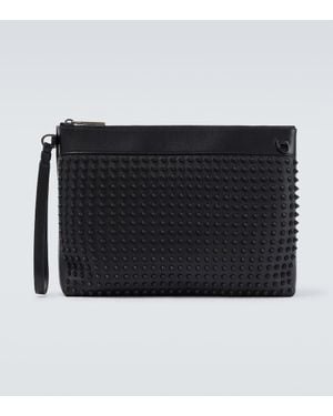 Christian Louboutin Verziertes Etui Funky Aus Leder - Schwarz