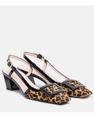 Roger Vivier Pumps Slingback Belle Vivier 45 - Marrone