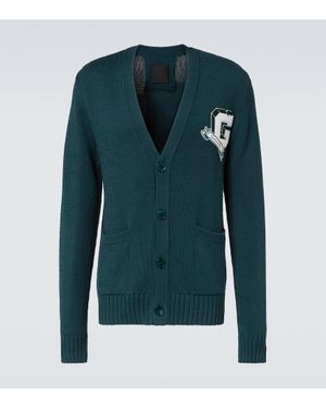 Givenchy Cardigan College Aus Baumwolle - Blau