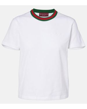 Gucci Web T-Shirt - White