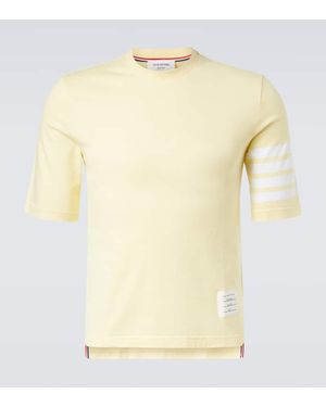 Thom Browne T-Shirt Aus Baumwolle - Gelb