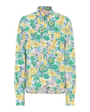 Plan C Camicia A Stampa Floreale - Verde