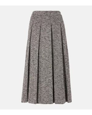 Max Mara Midirock Gallo Aus Einem Baumwollgemisch - Grau