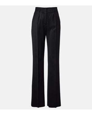Max Mara Gerade Hose Cannes Aus Schurwolle - Blau