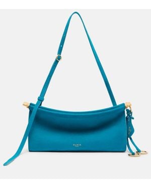 Alaïa Le Click Small Suede Shoulder Bag - Blue