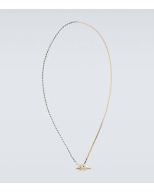 Bottega Veneta Facet 18Kt-Plated And Sterling Necklace - White