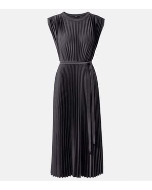 JOSEPH Midikleid Volta Aus Satin - Blau