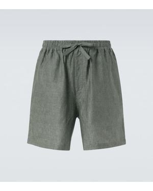 Saman Amel Shorts De Lino - Gris