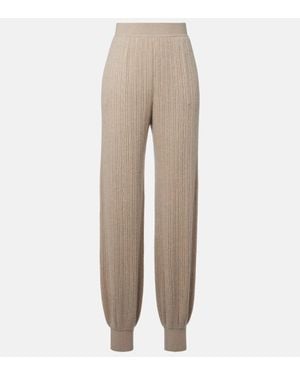 Loro Piana Plane Tree Cashmere Joggers - Natural
