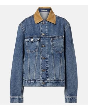 JW Anderson Jeansjacke Mit Cord - Blau