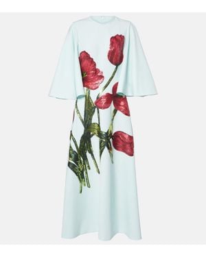 Costarellos Midikleid Emlynn Aus Crepe Mit Pailletten - Weiß