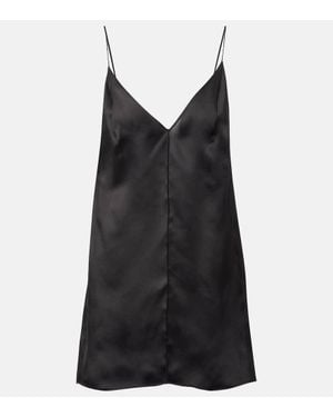 KHAITE Black Silk Talsie Top | Lyst