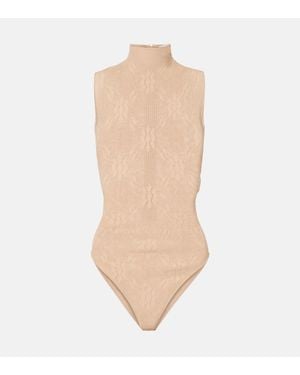 Victoria Beckham Body Aus Spitze - Weiß