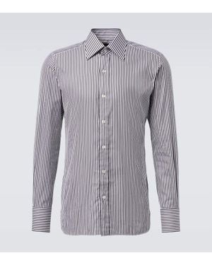 Tom Ford Hemd Aus Baumwolle - Grau