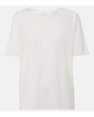 Lisa Yang Ari Cashmere T-Shirt - White