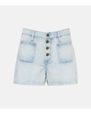 FRAME Shorts Di Jeans Le Bardot - Blu