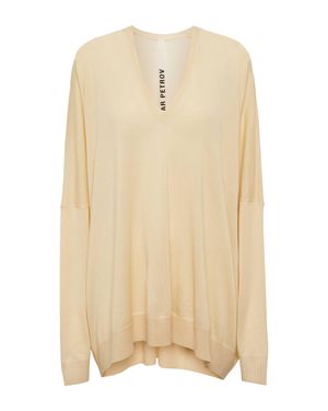 Petar Petrov Edwin Cashmere And Silk Jumper - Natural