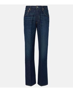Citizens of Humanity Baretta High-Rise Straight Jeans - Blue