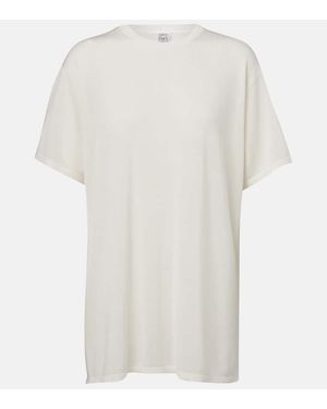 TOTEME T-Shirt Semitrasparente - Bianco