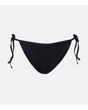 TOTEME Monogram Jersey Bikini Bottoms - Black