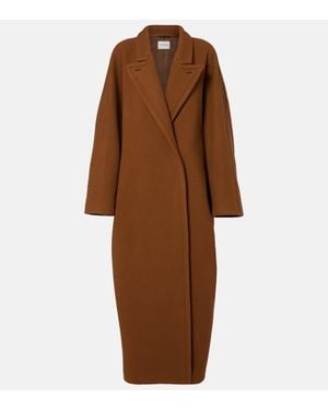 FFORME Yves Wool-Blend Wrap Coat - Brown