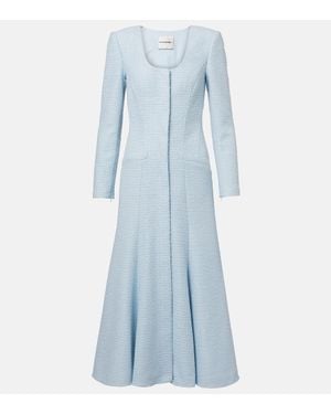 Roland Mouret Jacquard Midi Dress - Blue