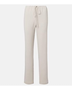 TOVE Terri Woven Straight Pants - White